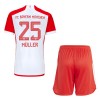 Original Trikotsatz FC Bayern München Thomas Muller 25 Heimtrikot 2023-24 Für Kinder